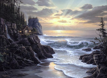 (image for) Handmade oil painting Copy paintings of famous artists Fred Buchwitz's Ocean View